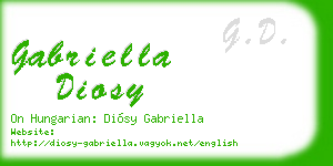 gabriella diosy business card